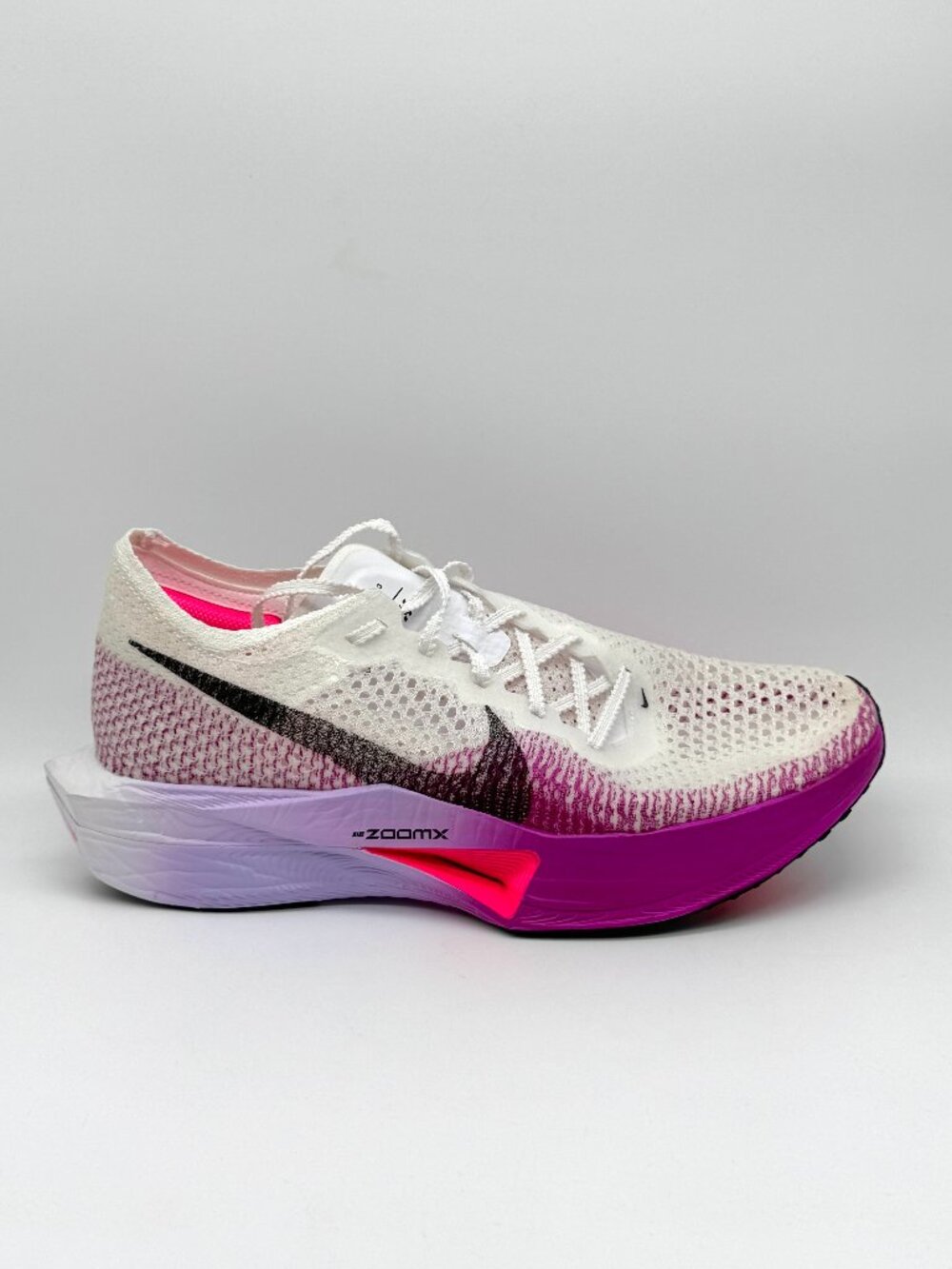 Nike Womens Vaporfly 3 White Vivid Purple Running Shoes Sz 8 EUC DV4129-104